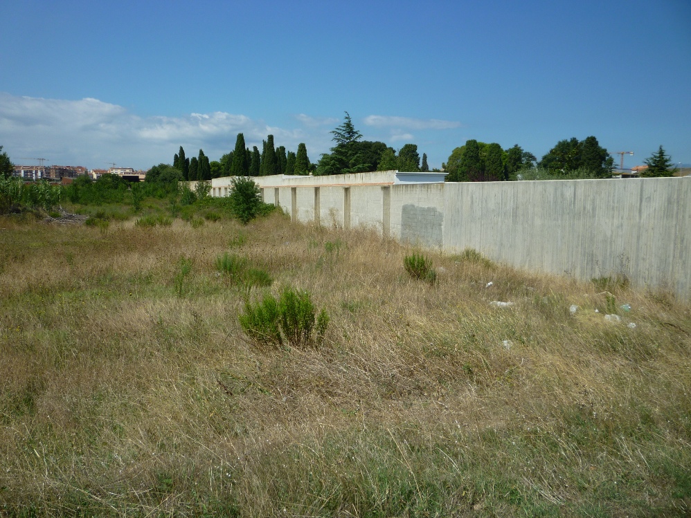 Emplaçament del futur parc de les Confessions, al costat del cementiri Foto: Moisès Jordi